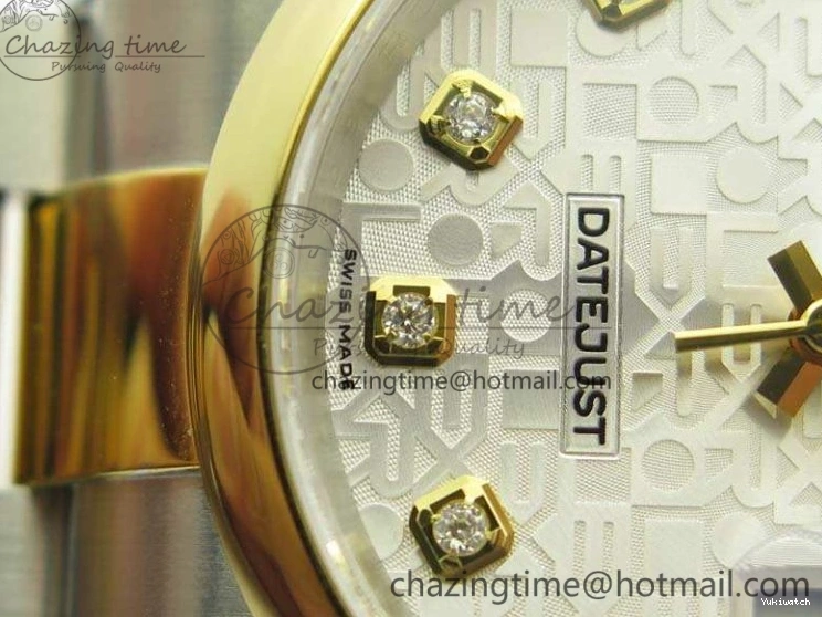 1:1 Diam 36mm SA3135 On YG SS Datejust V2 116234 Dial White Best Oyster DJF Com Bracelet Edition 0313